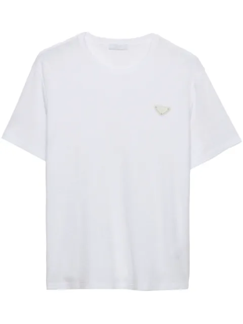 Prada logo cotton t-shirt