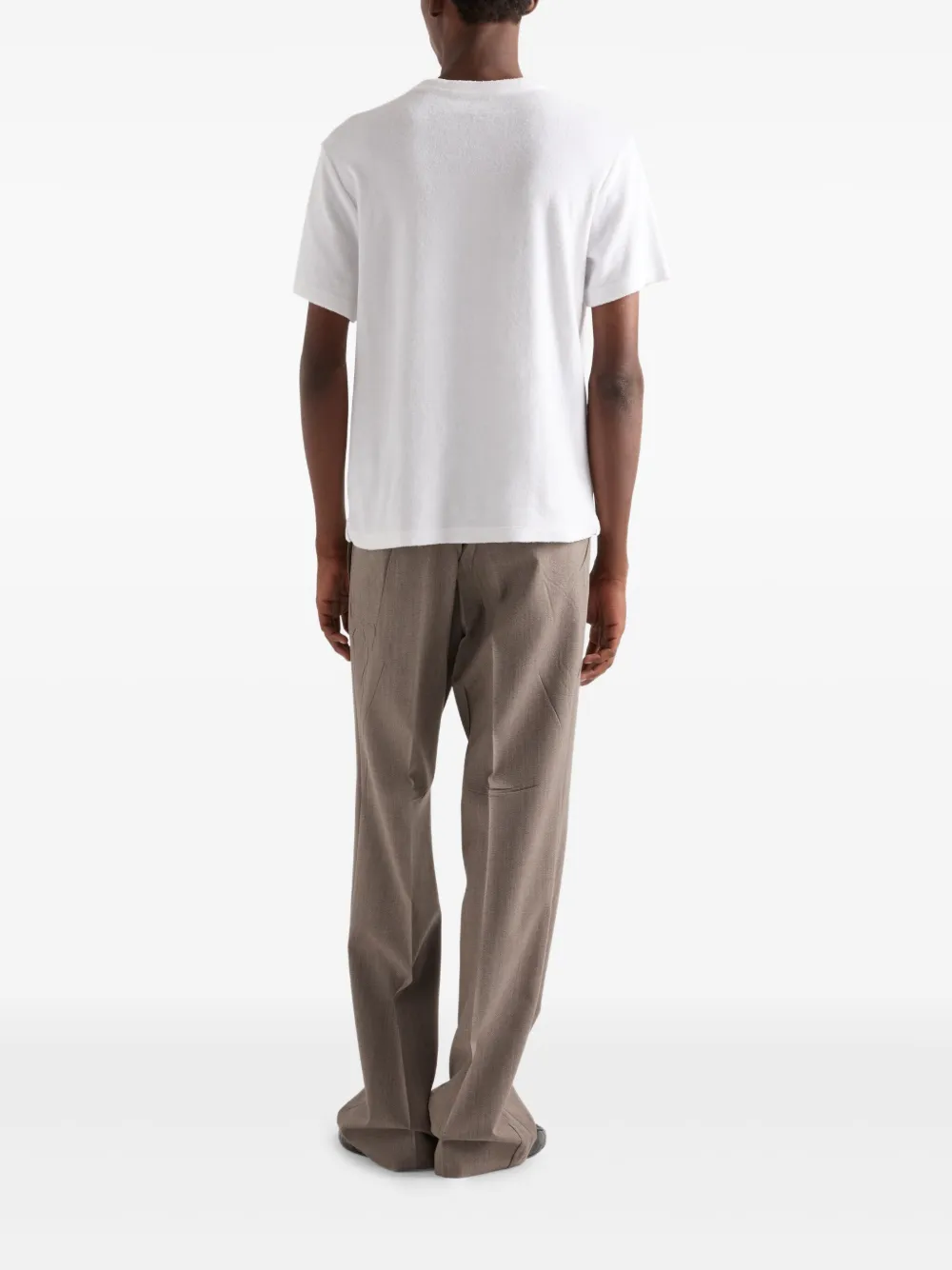 Prada T-shirt met logo Wit