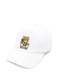 Moschino Kids Polo Bear-print cap - White