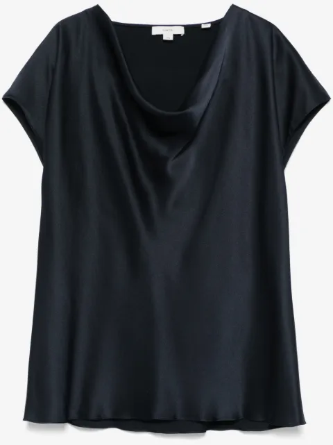 Vince cowl-neck silk blouse