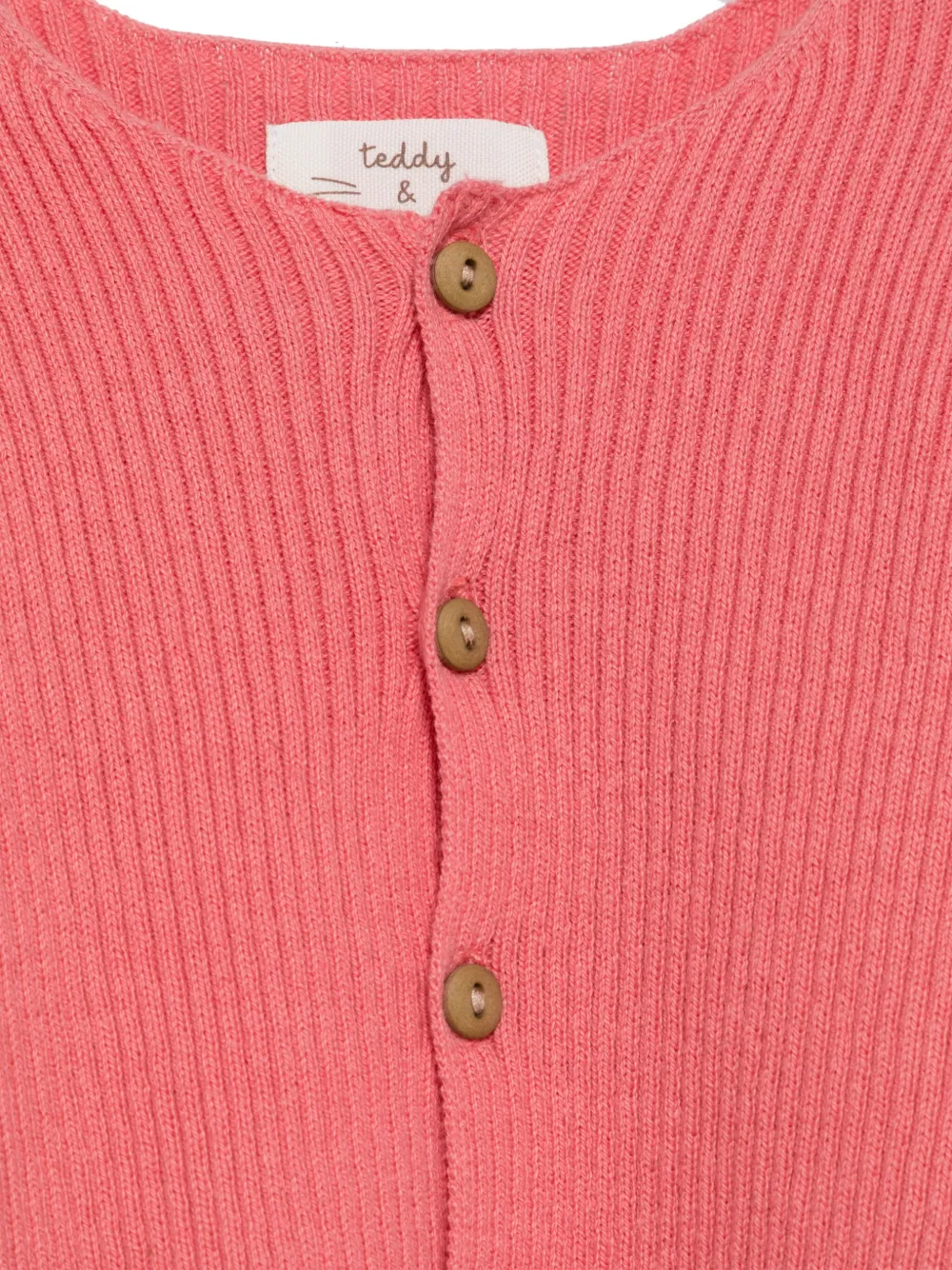 TEDDY & MINOU Geribbeld vest Roze