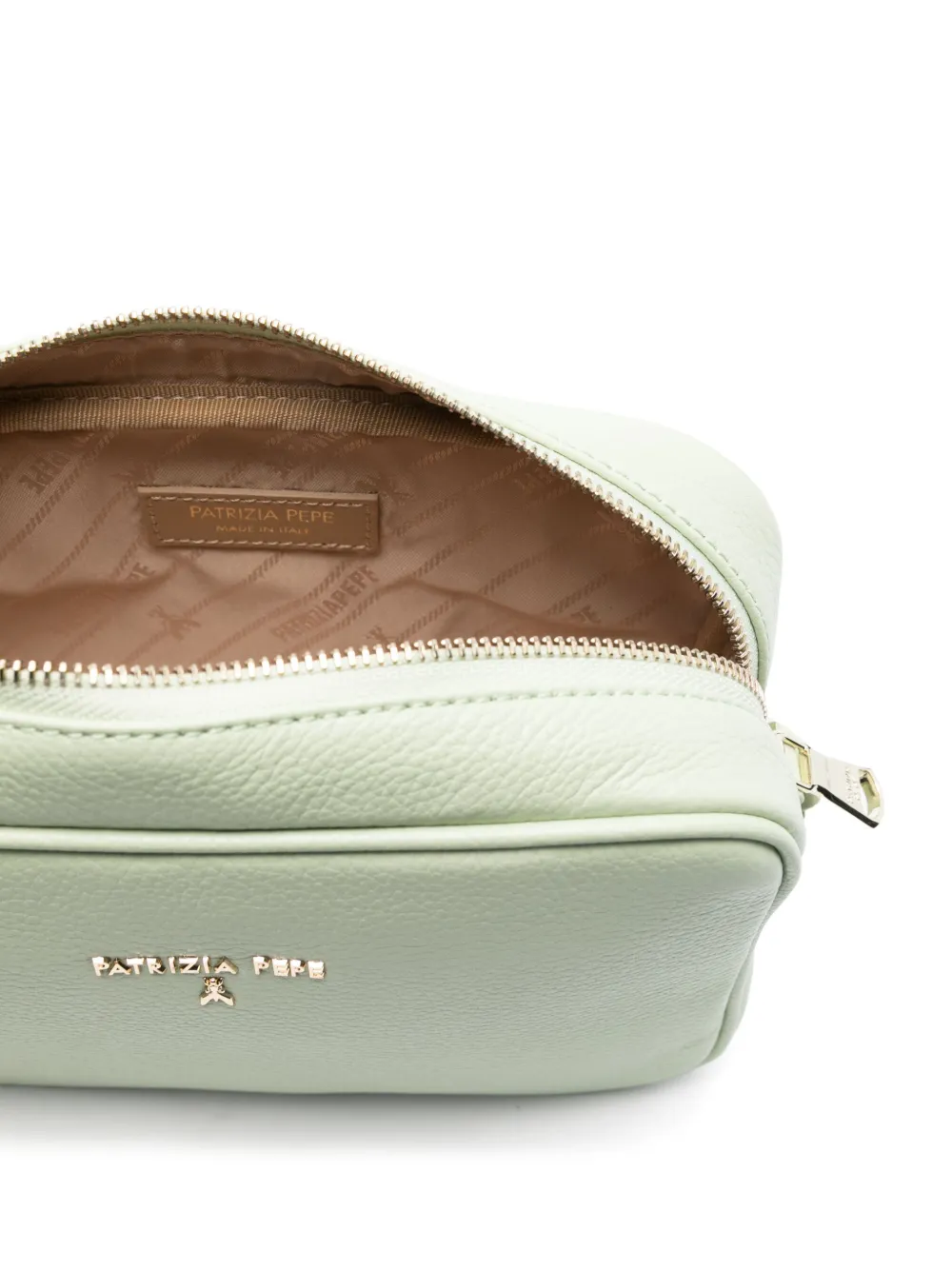 Patrizia Pepe Crossbodytas met logo Groen