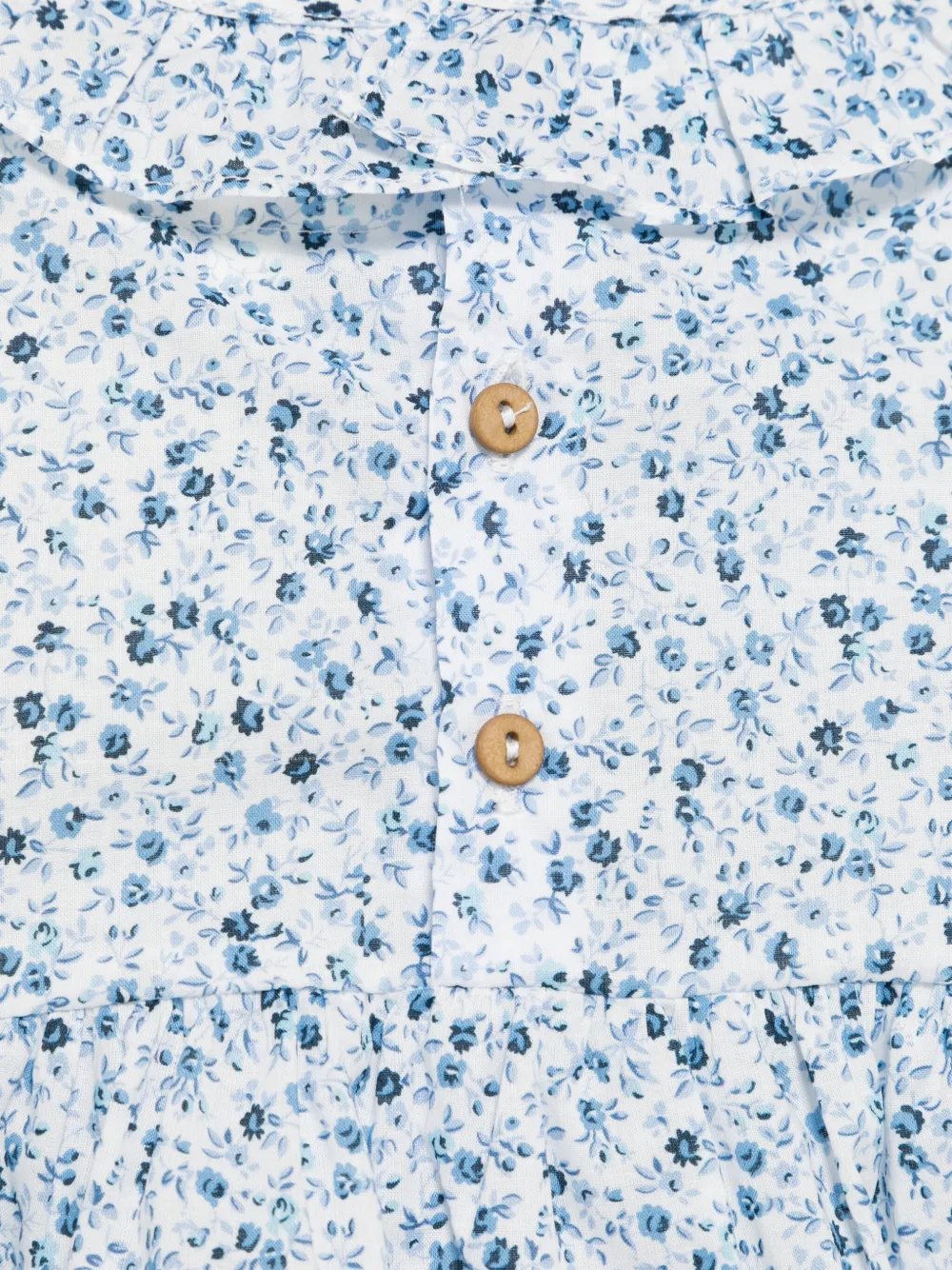 TEDDY & MINOU Body met bloemenprint Blauw