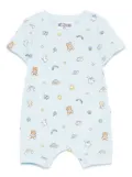 Moschino Kids Teddy Bear romper - Blue