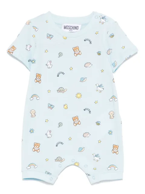 Moschino Kids Strampler mit Teddy