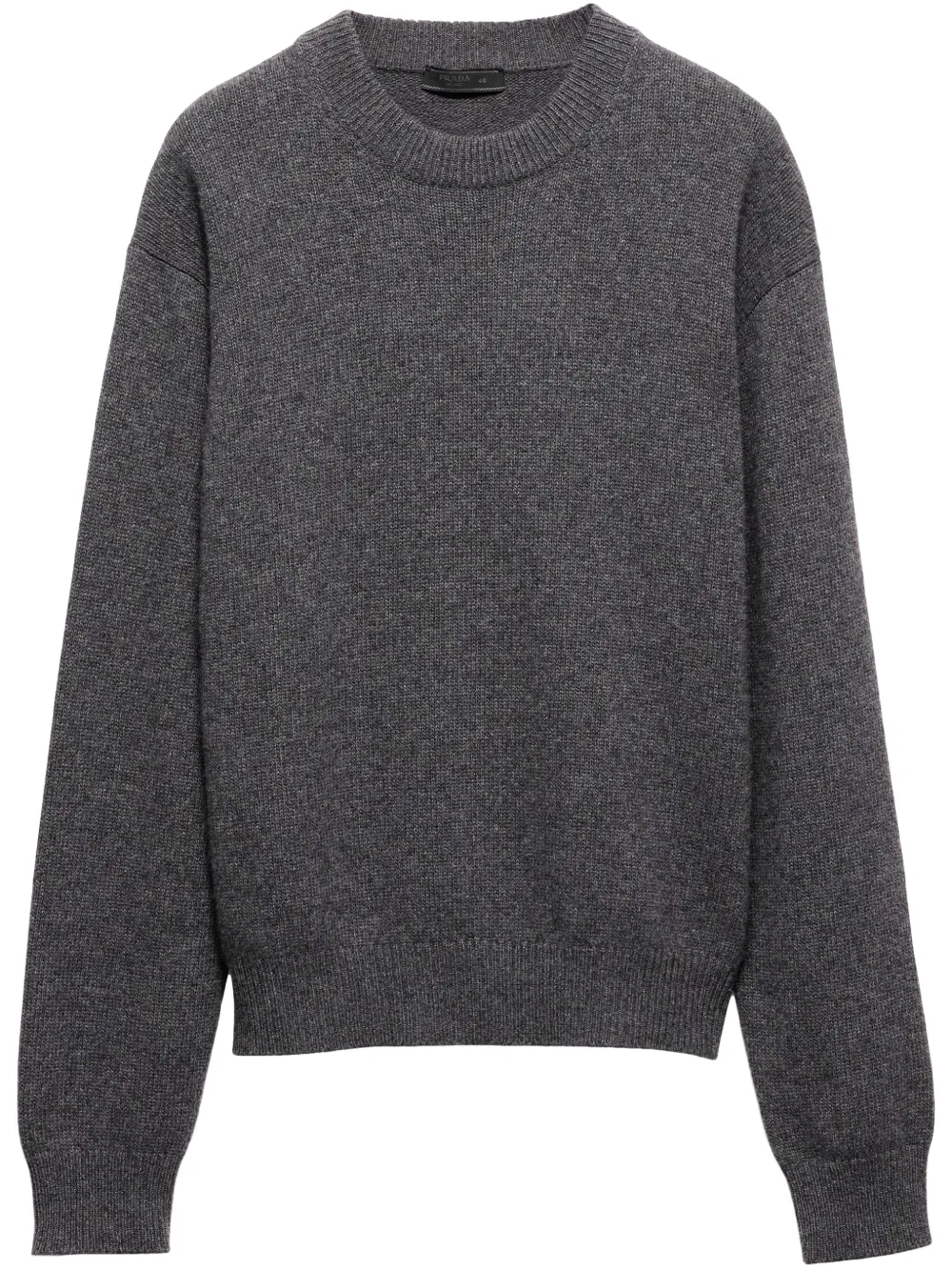 Prada logo patch jumper | Grey | Image 1