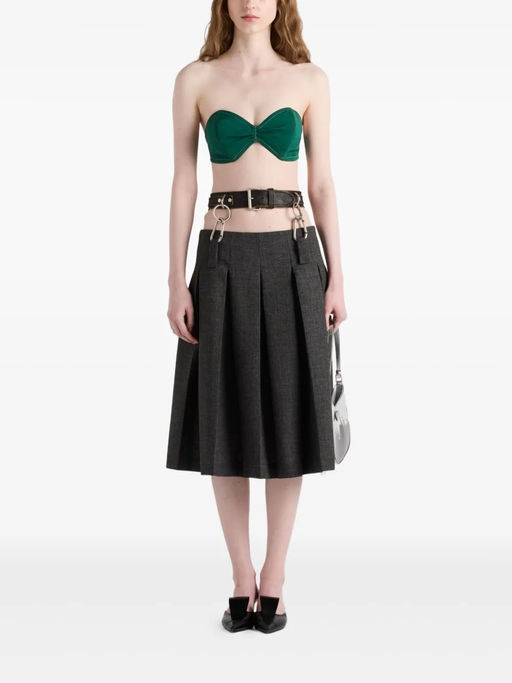 Prada strapless top - Groen