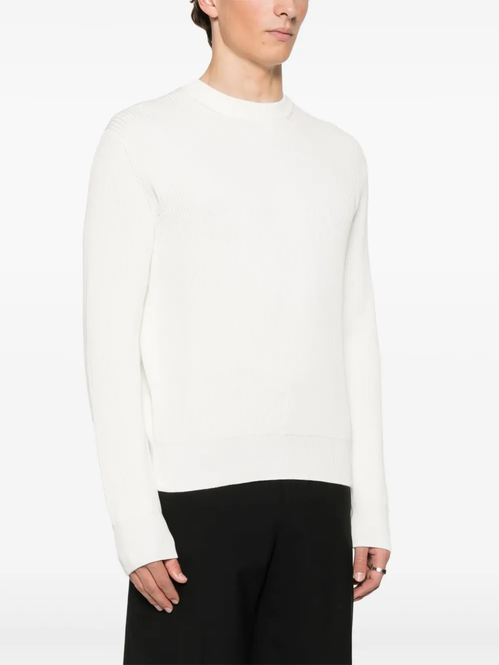 Prada Katoenen trui met ronde hals Wit