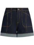 Cinq A Sept Benji cuffed shorts - Blue