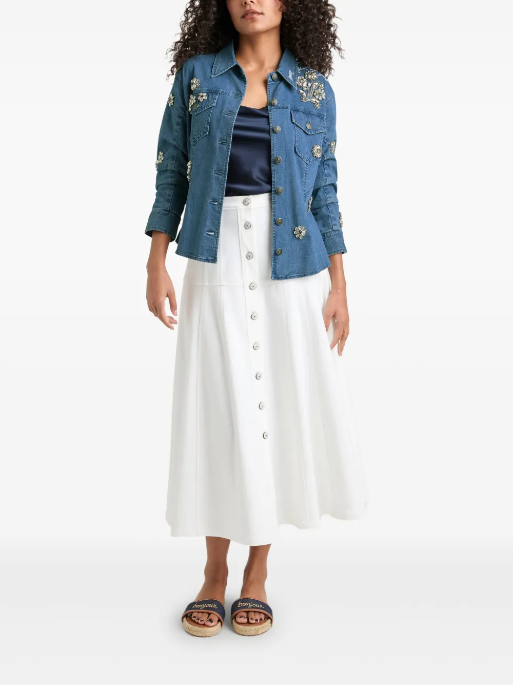 Cinq A Sept Denim jack Blauw
