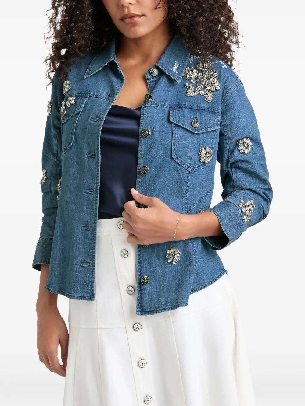 Cinq A Sept Denim jack Blauw