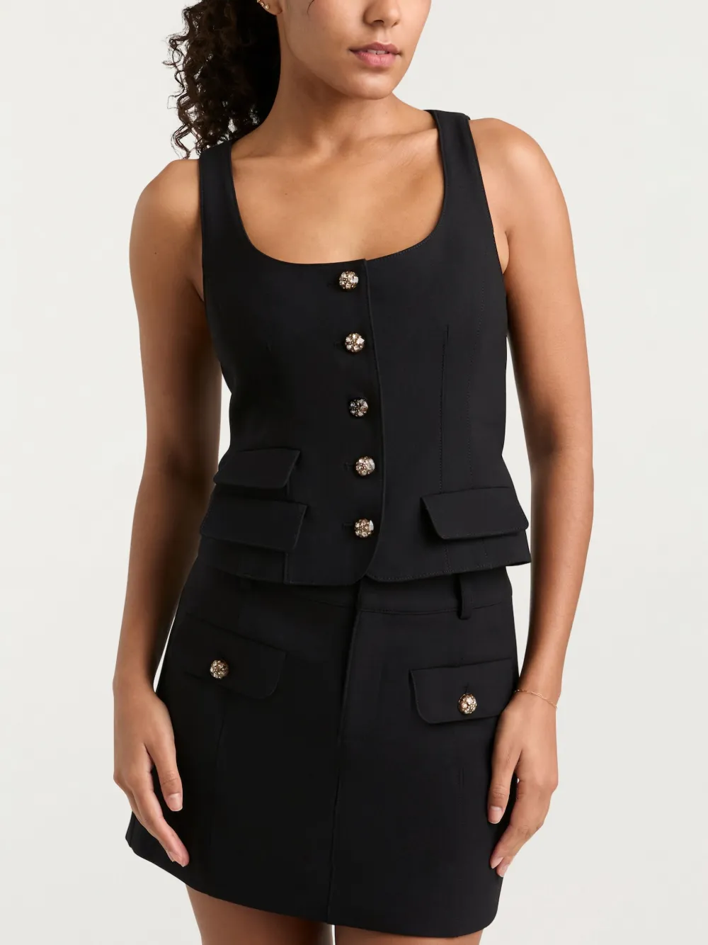 Cinq A Sept Lovina top Zwart