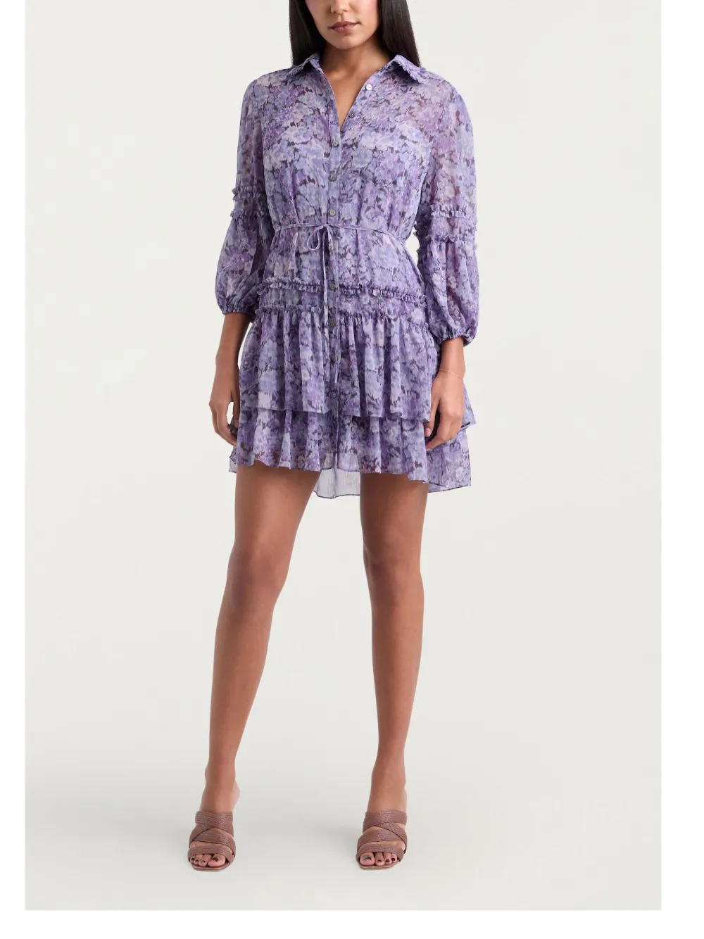 Cinq A Sept Marsea mini-jurk Paars