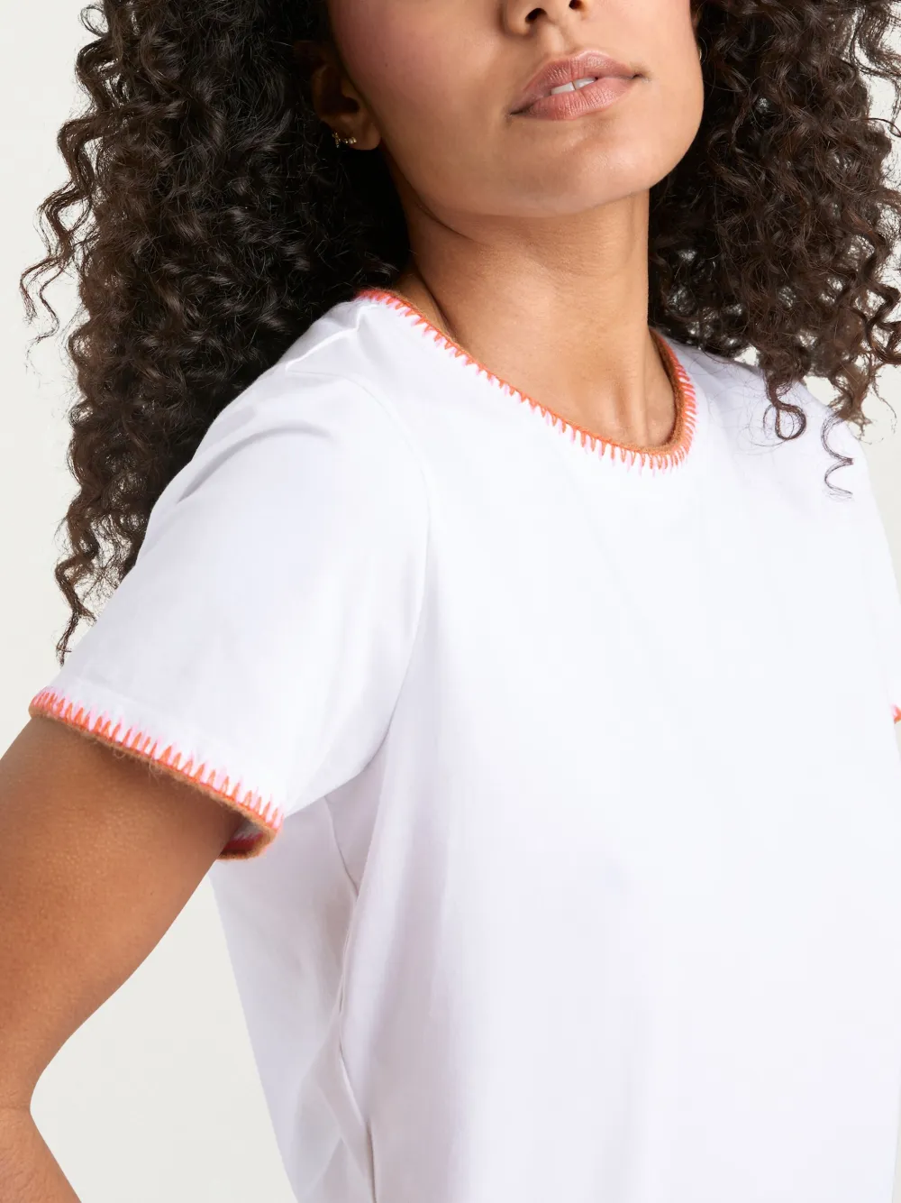 Cinq A Sept Shrunken T-shirt Wit
