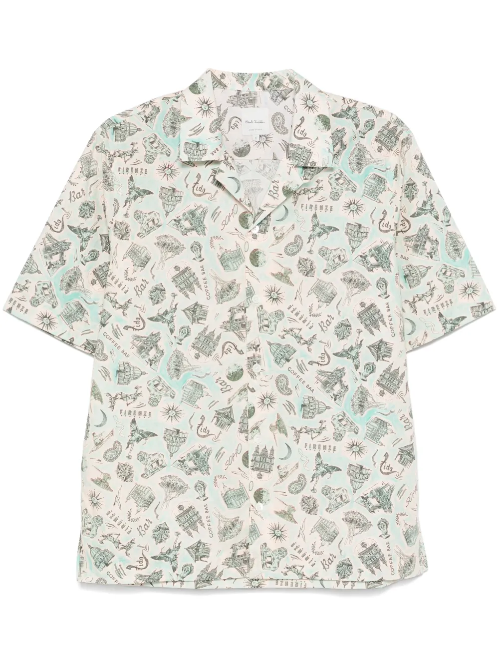 Paul Smith Overhemd met grafische print Groen