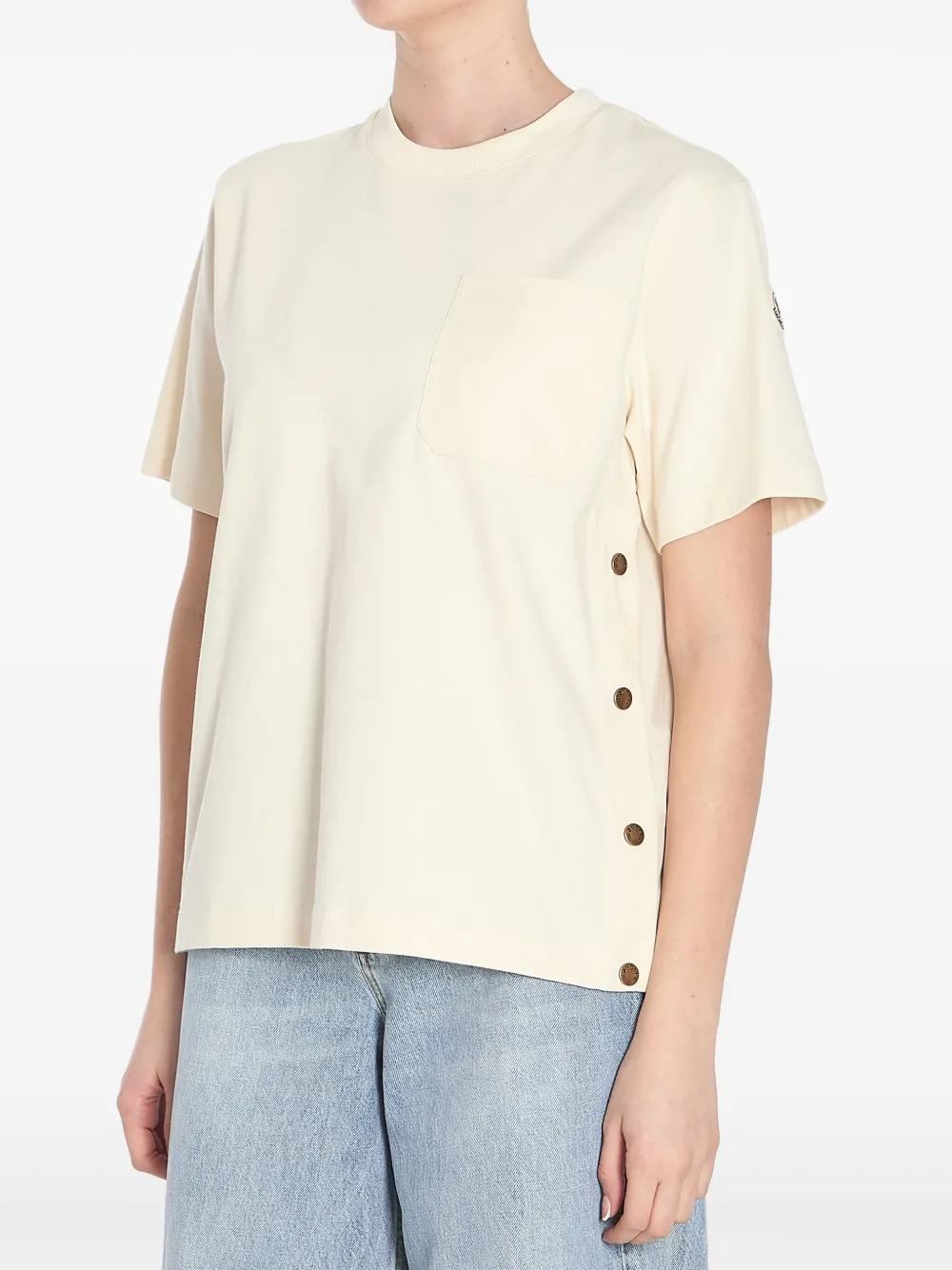 Moncler T-shirt met opgestikte zak Wit