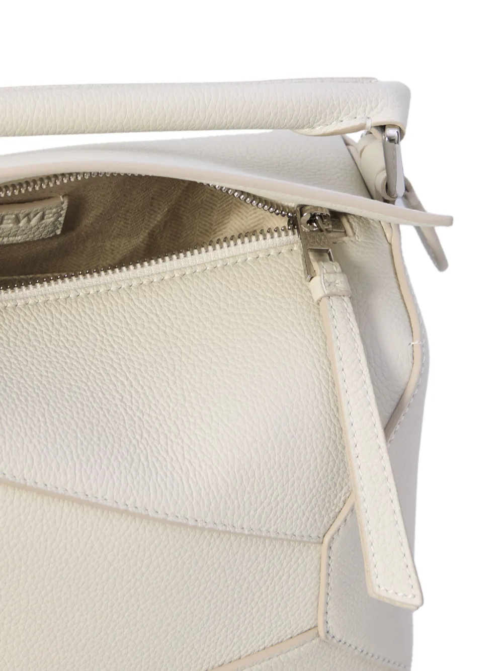 LOEWE Puzzle kleine shopper Wit