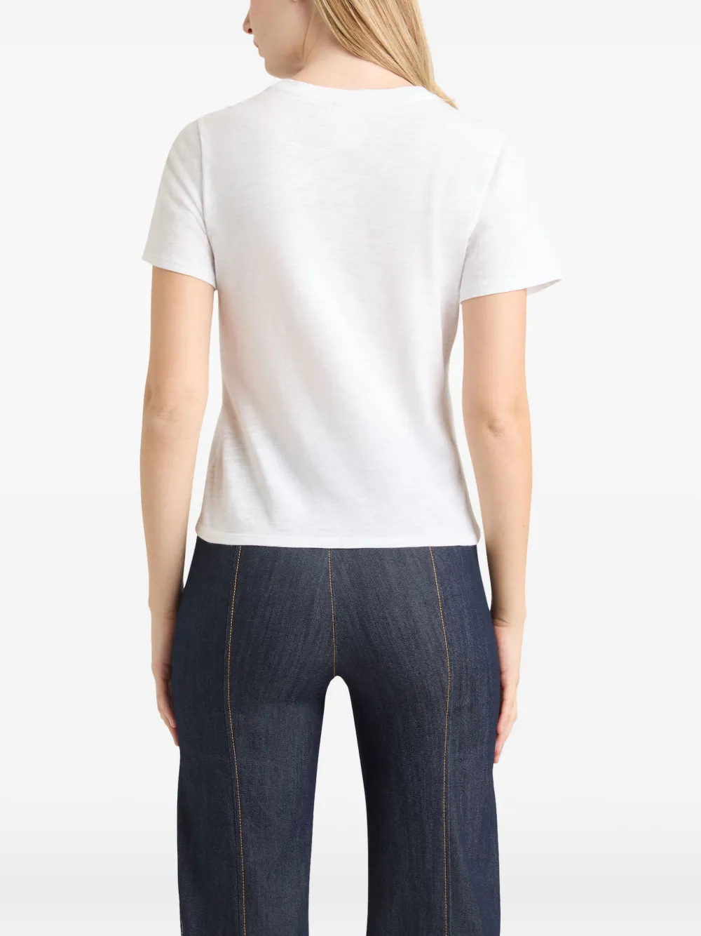 Cinq A Sept Shrunken T-shirt Wit
