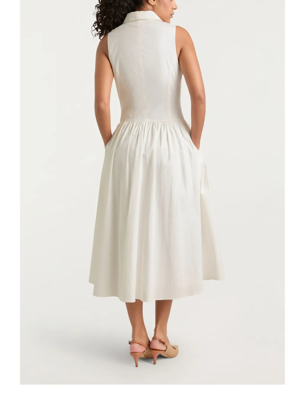 Shop Cinq À Sept Losey Midi Dress In White