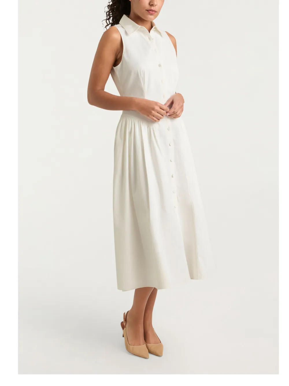 Shop Cinq À Sept Losey Midi Dress In White