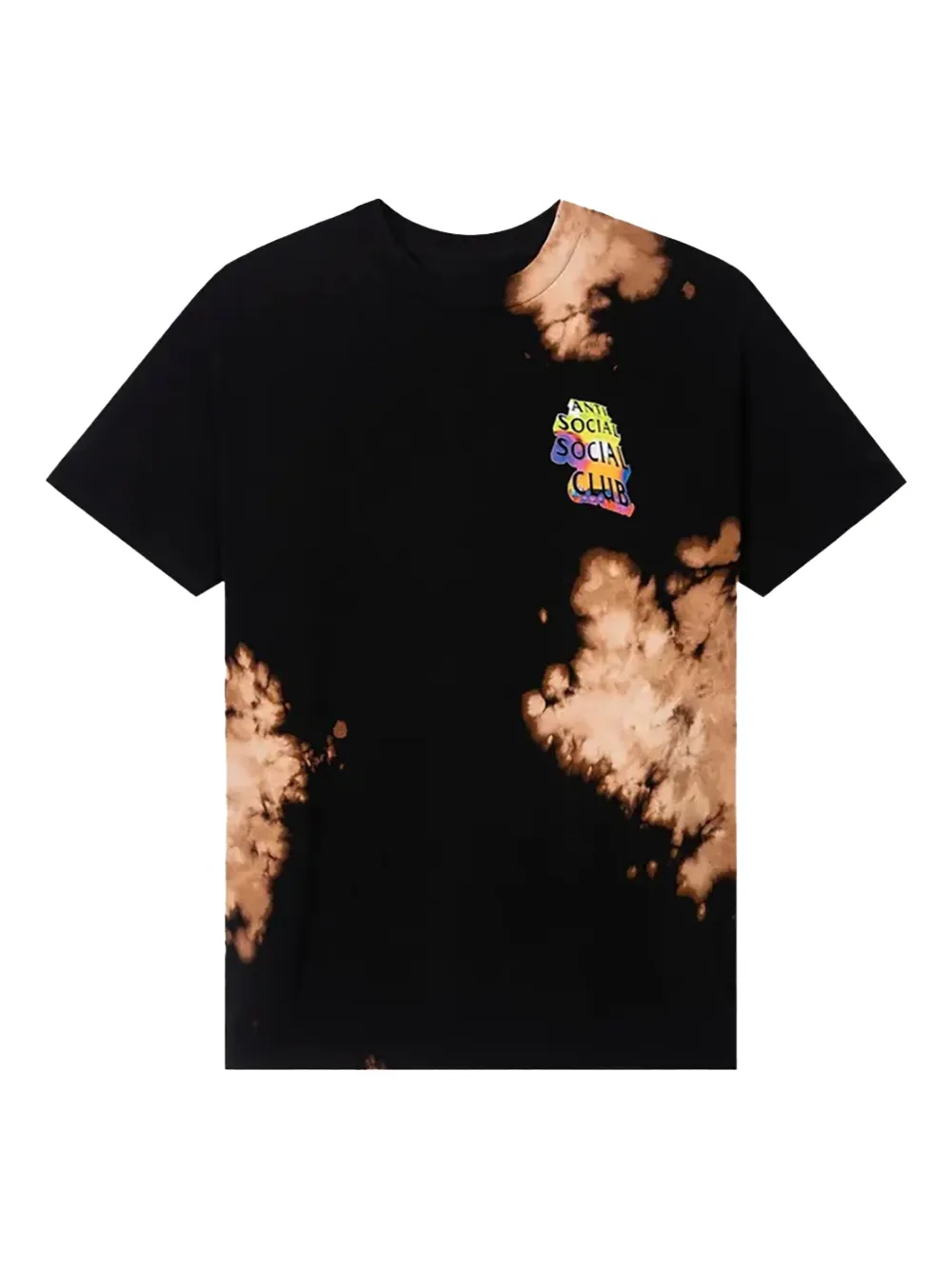 Anti Social Club Entheogen T-shirt met tie-dye print Zwart
