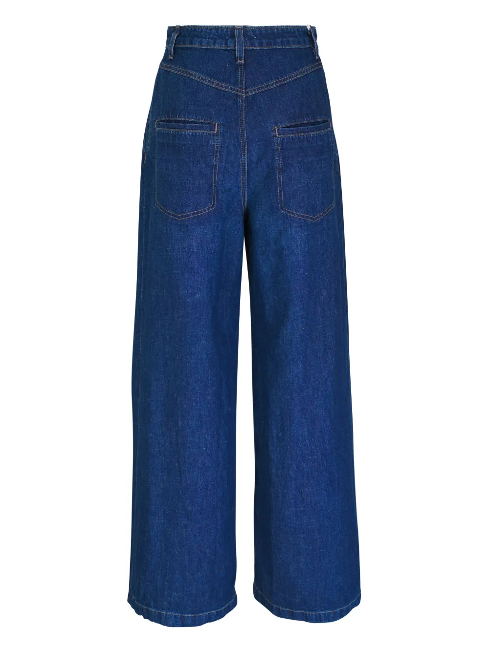 TWP Jeans met gesmockt detail - Blauw