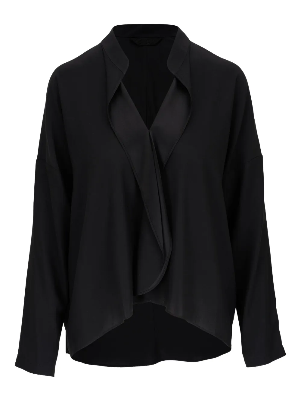 Zero + Maria Cornejo draped-collar blouse | أسود | Image 1