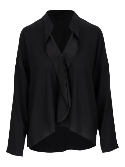 Zero + Maria Cornejo draped-collar blouse