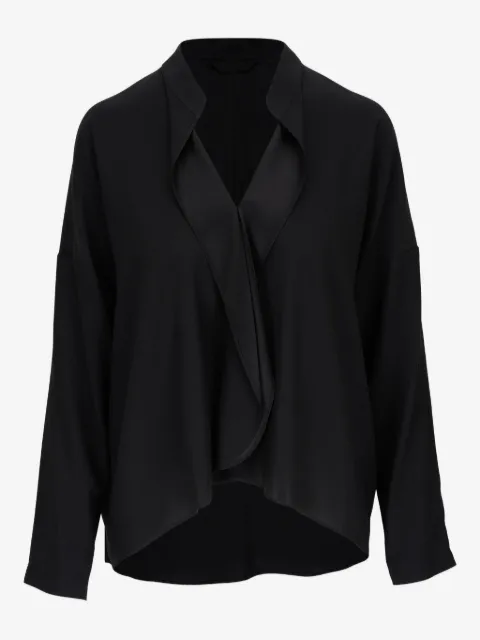 Zero + Maria Cornejo draped-collar blouse