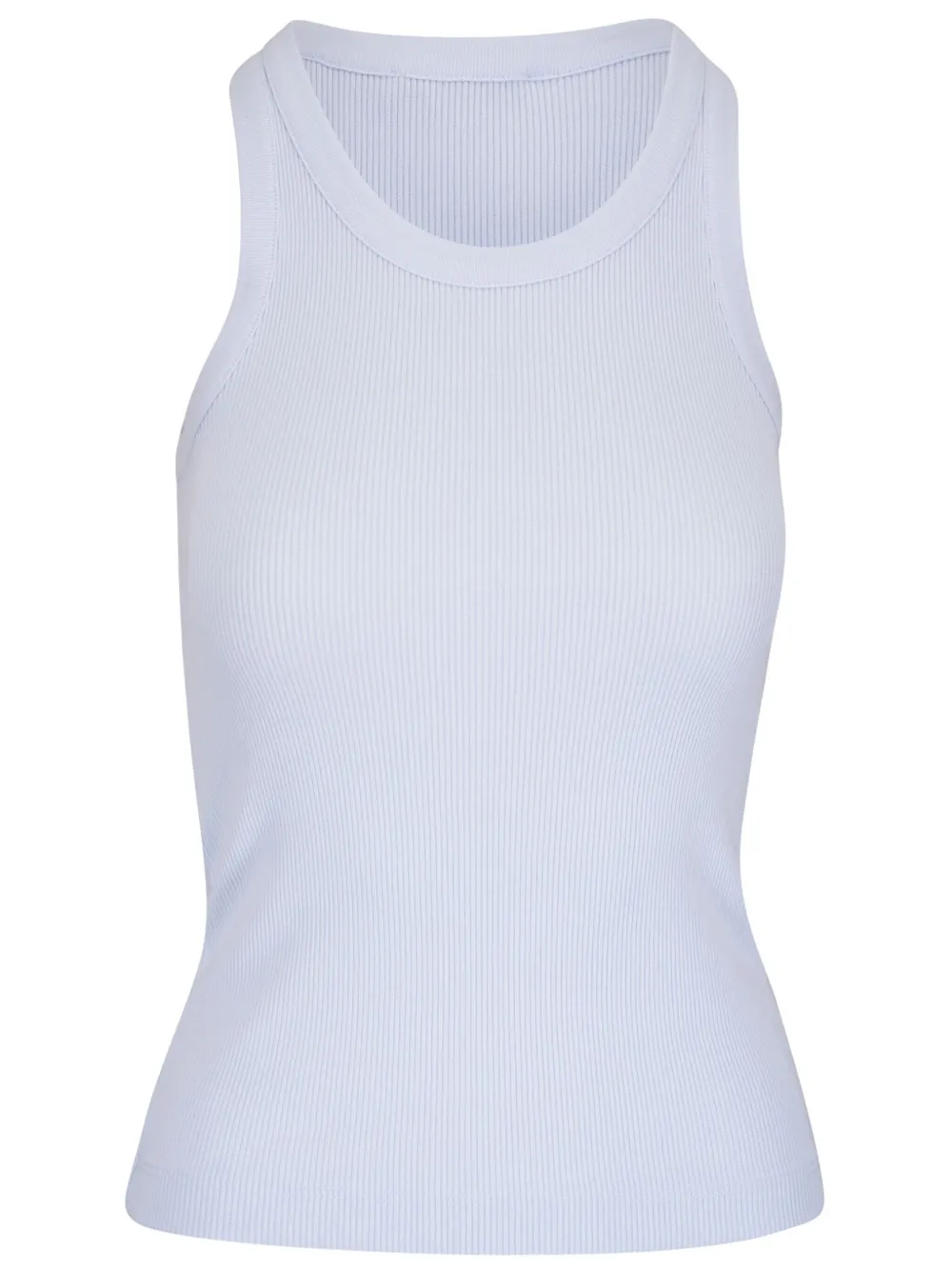 Vince Geribbelde tanktop Wit