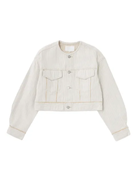 Moussy Vintage chamarra corta sin cuello