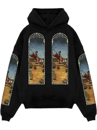 Who Decides War x EST Gee Stined Glass “BLACK” パーカー