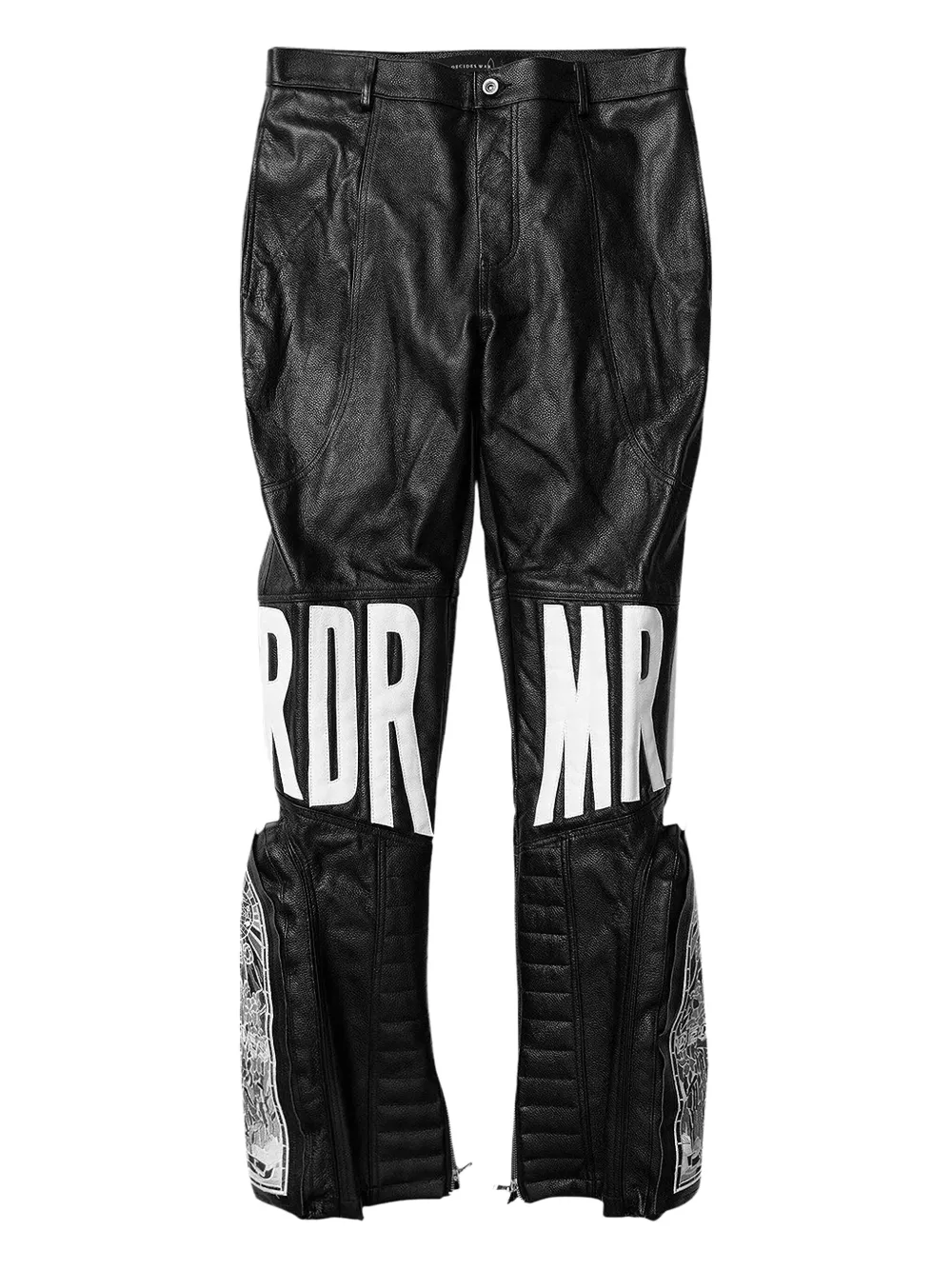 Who Decides War MRDR "Black" leather trousers | Brown | Image 1