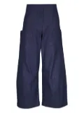 Zero + Maria Cornejo wide-leg cotton trousers - Blue