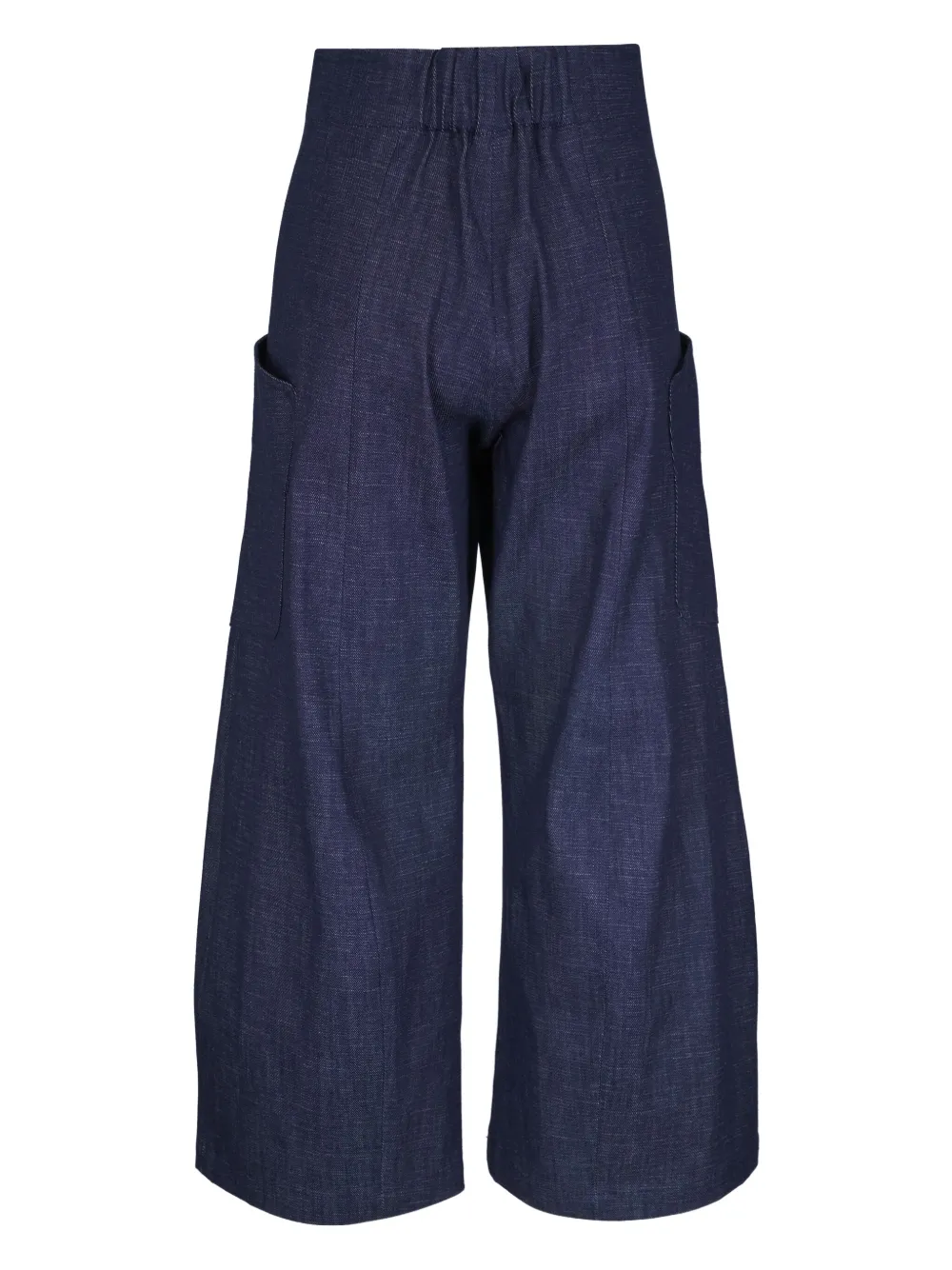 Zero + Maria Cornejo wide-leg cotton trousers - Blauw