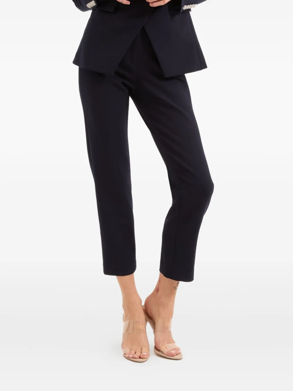 Veronica Beard button-detailed pocket trousers | Blue | Image 1