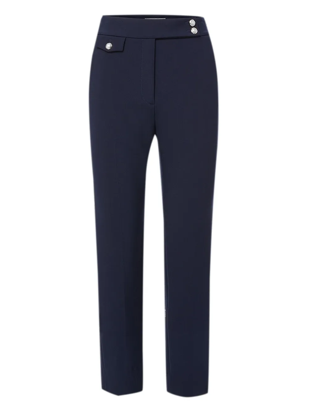 Veronica Beard Broek met zak en knoopdetail Blauw