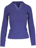 Vince ribbed-knit jumper - Purple