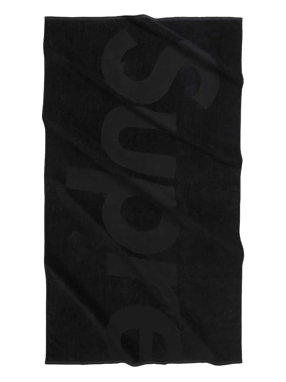 logo-jacquard beach towel