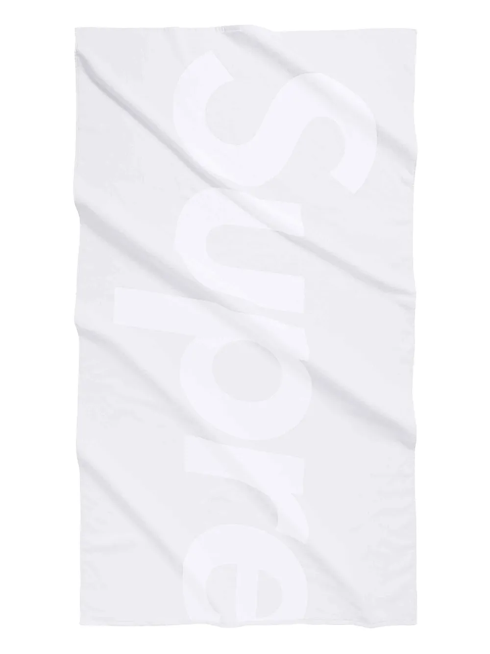 logo-jacquard beach towel