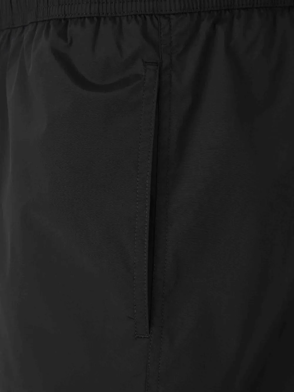 Moncler Zwembroek met geborduurd logo Zwart