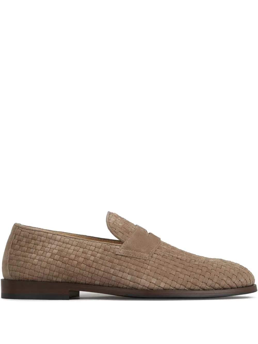 Brunello Cucinelli interwoven loafers Beige