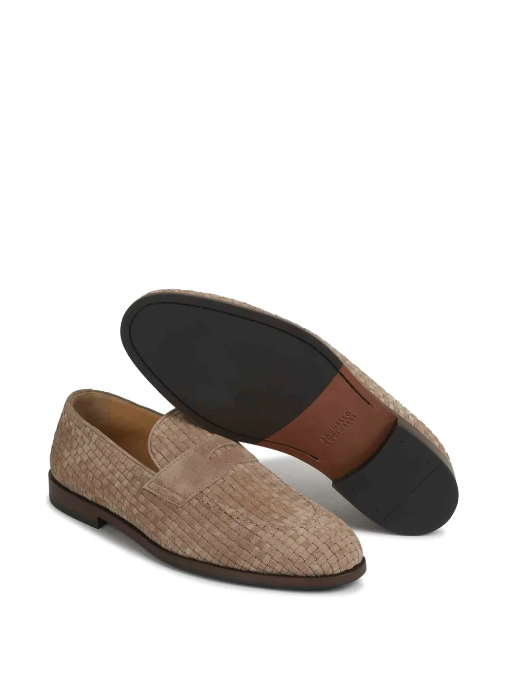 Brunello Cucinelli interwoven loafers Beige