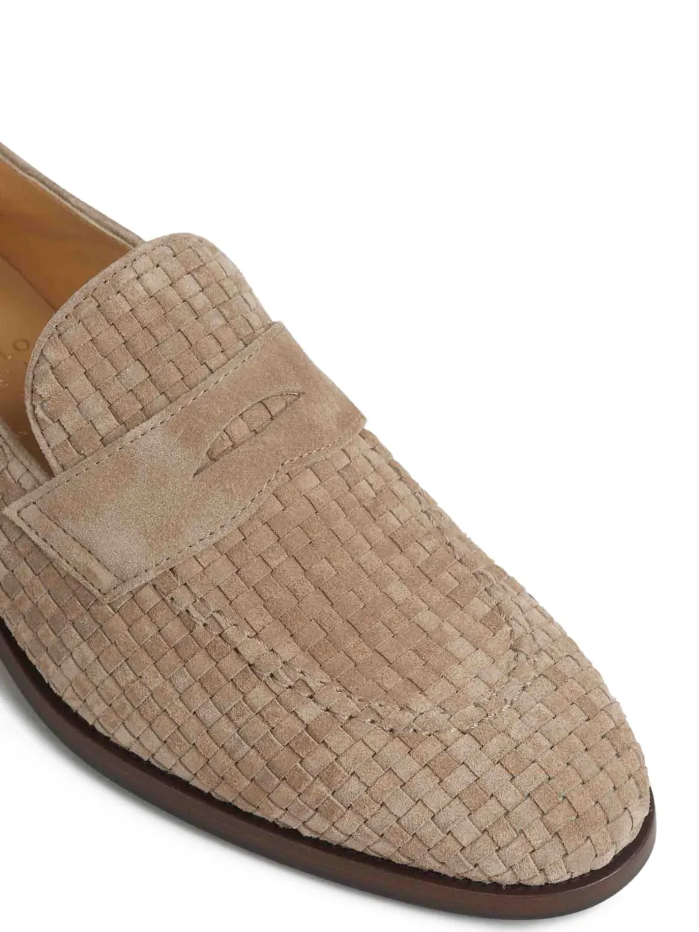 Brunello Cucinelli interwoven loafers Beige