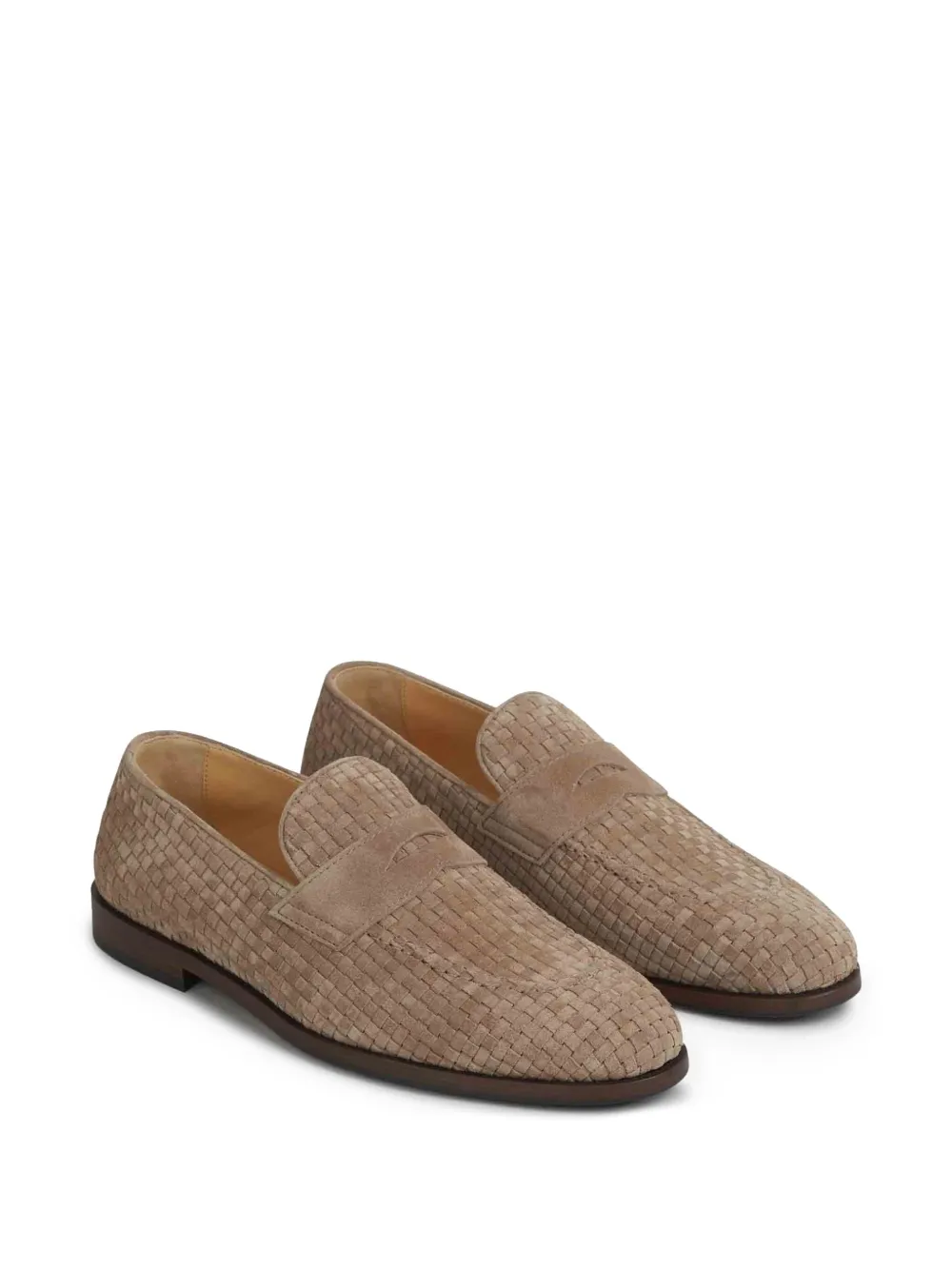 Brunello Cucinelli interwoven loafers Beige