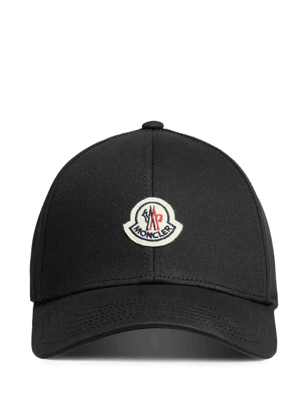 Moncler cotton baseball cap Zwart