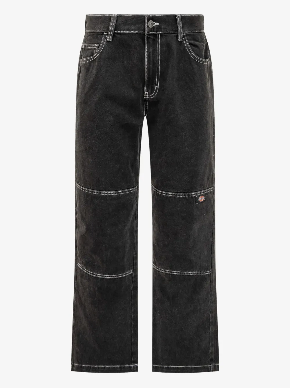 DICKIES double knee-stitching regular jeans | Black | Image 1