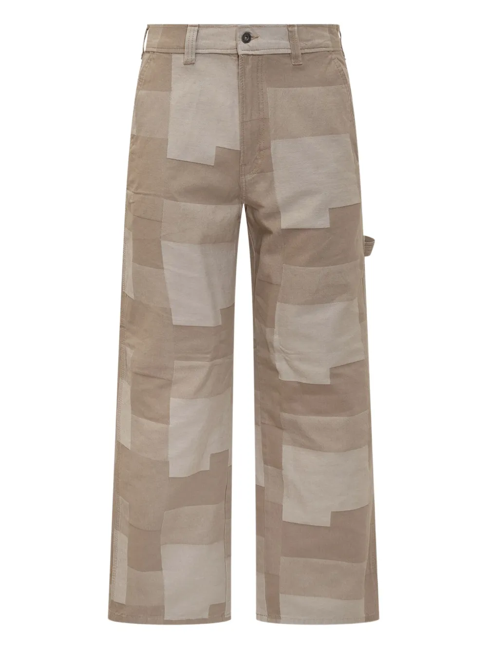 DICKIES jacquard carpenter trousers - ブラウン DICKIES jacquard carpenter trousers - ブラウン