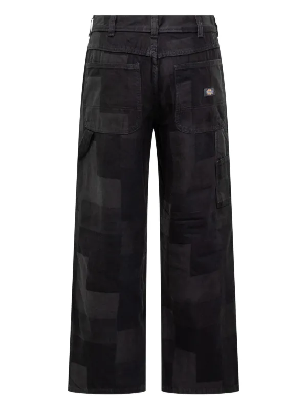 カーペンター　アバサ DICKIES カーペンターパンツ | ブラック | FARFETCH JP