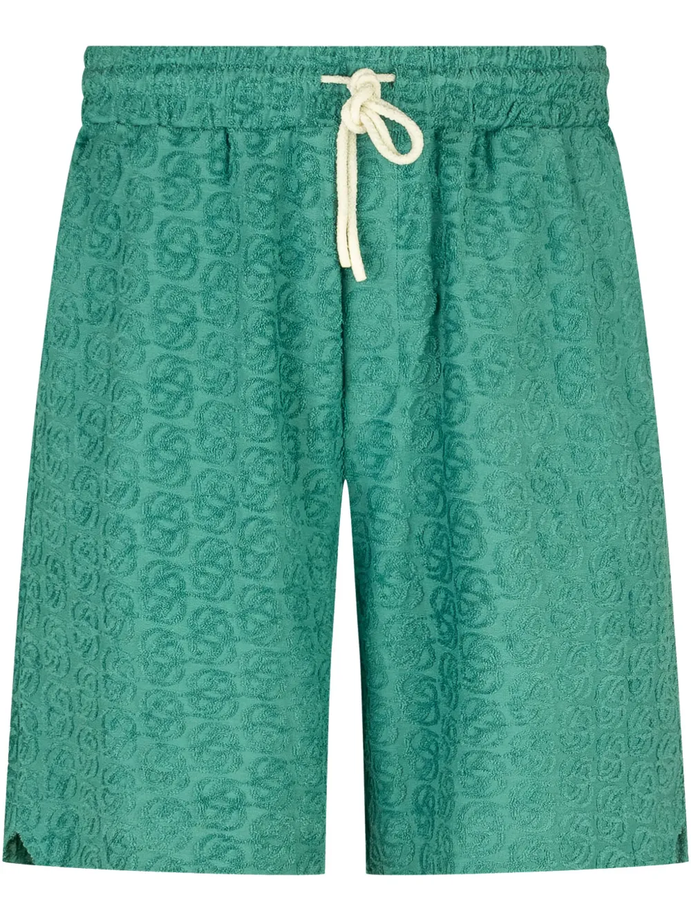 Drôle De Monsieur monogram shorts | Green | Image 1